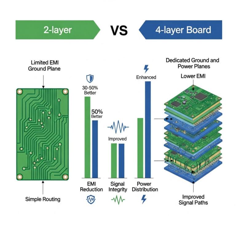 Complete PCB Layer Stackup Design Guide for 4 Layer Board